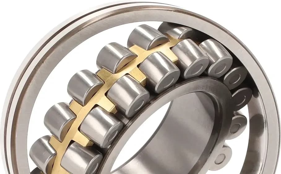 Amostra de detalhe ampliado de rolamento para controlo de qualidade