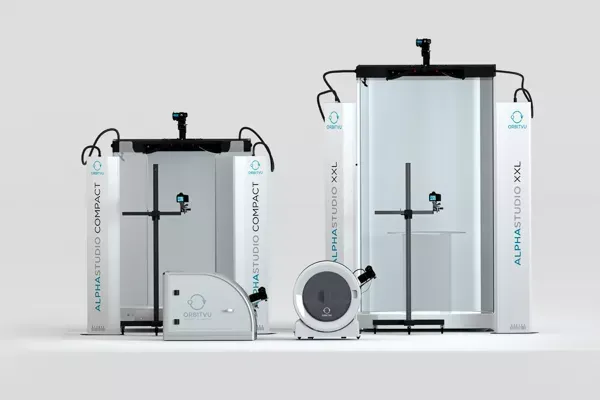 Comparação de estúdios de fotografia automatizada de produtos Orbitvu