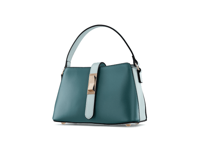 Foto de embalagem de bolsa verde