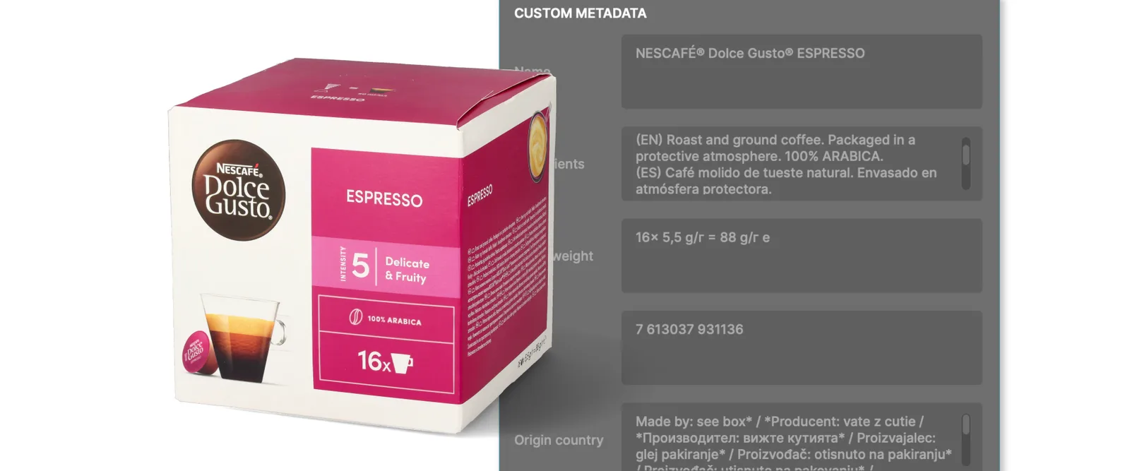 AI OCR da Orbitvu - extraia etiquetas, números de peça e dados de produto das imagens
